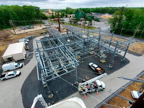 Substation Construction Graphic