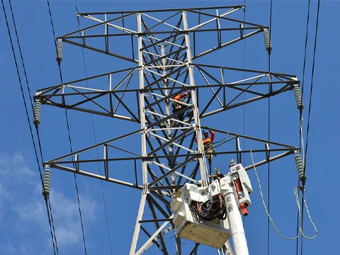 Transmission Line Construction Graphic